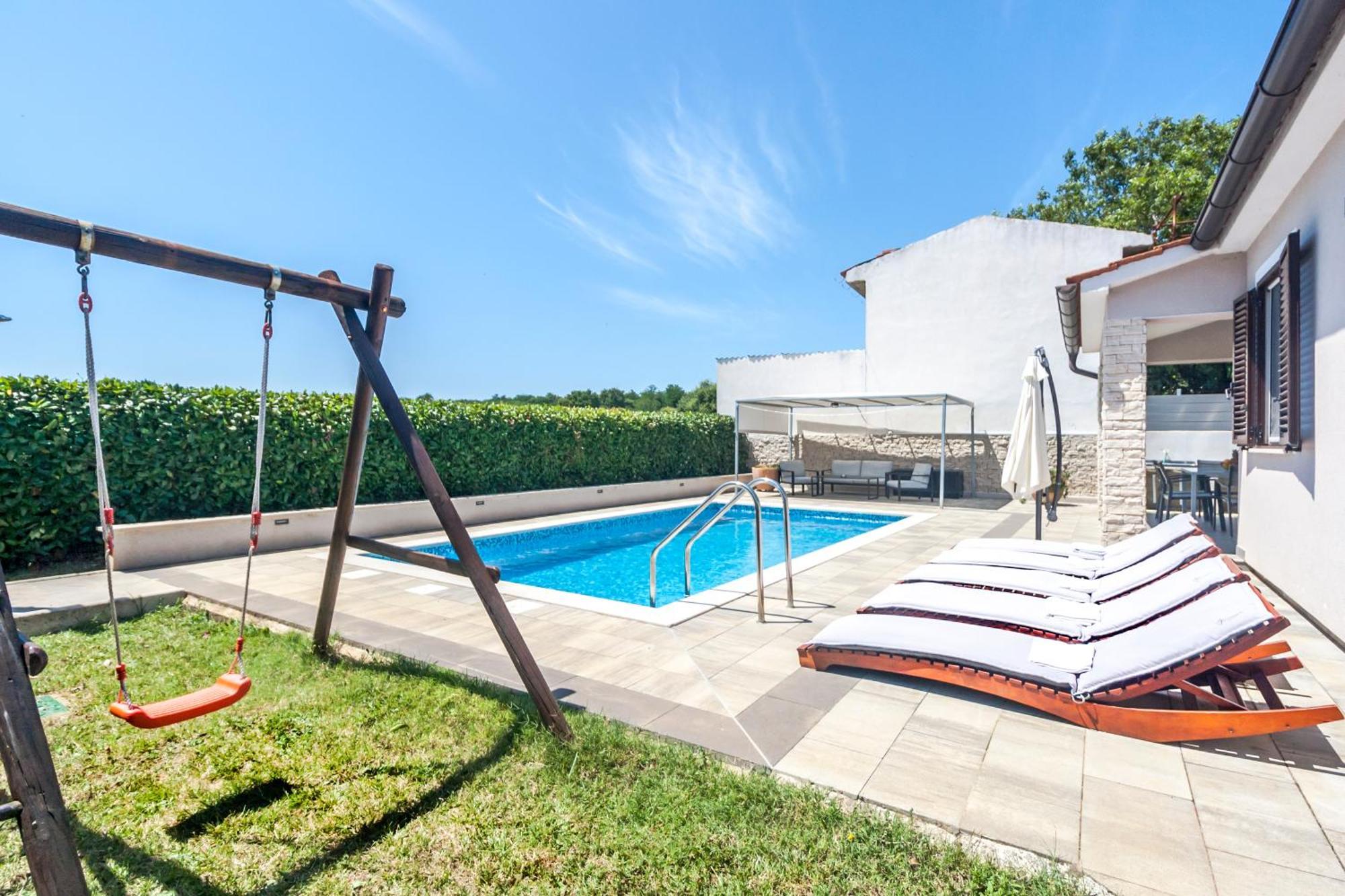 Villa Gortan - Pool House For 7 Guests Near Pula Istria - Ferienhaus Istrien Marčana المظهر الخارجي الصورة