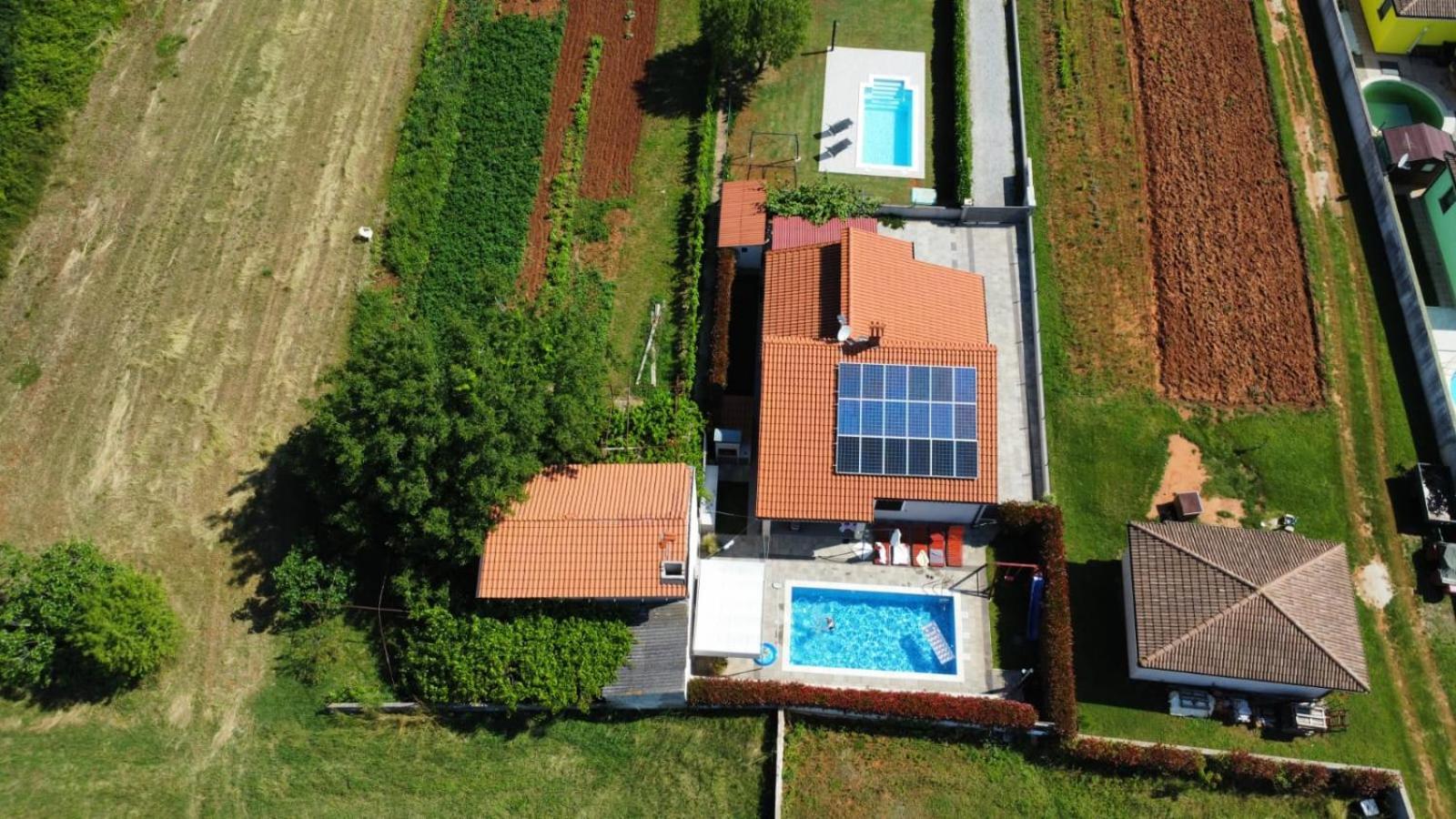 Villa Gortan - Pool House For 7 Guests Near Pula Istria - Ferienhaus Istrien Marčana المظهر الخارجي الصورة